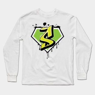 Super Graffiti Design Art Long Sleeve T-Shirt